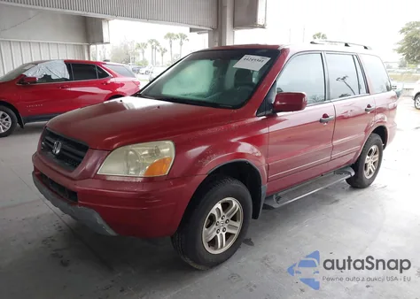 2003 Honda Pilot Ex-L from USA, damaged, VIN 2HKYF18523H580785